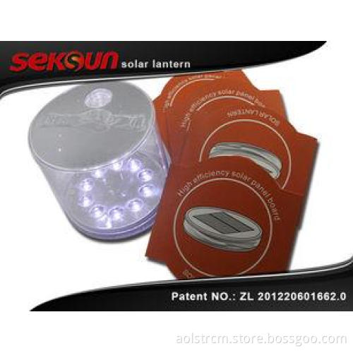 Portable Indoor Low / Bright / Strobe Solar Powered Camping